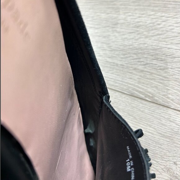 Kate Spade Black Suede Slip On Tassel Flats - Picture 6 of 11